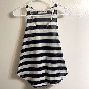 🔥🔥 (3/$20) 
X-Small Black and White Striped Project Social T brand Tank Top